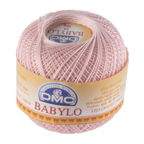 Priadza Babylo 50g, sila 10, svetlo ružová - odtieň 818