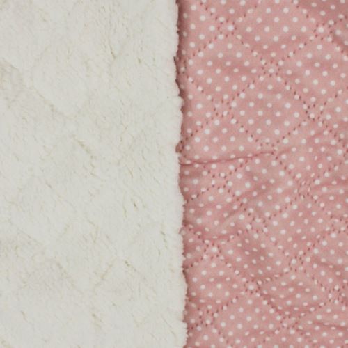 Prošev růžový, bílý puntík s beránkem, š.160
