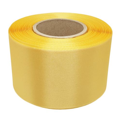 Stuha atlasová jasně žlutá, šíře 60mm