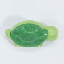Gombík detský zelený, korytnačka, 18 mm