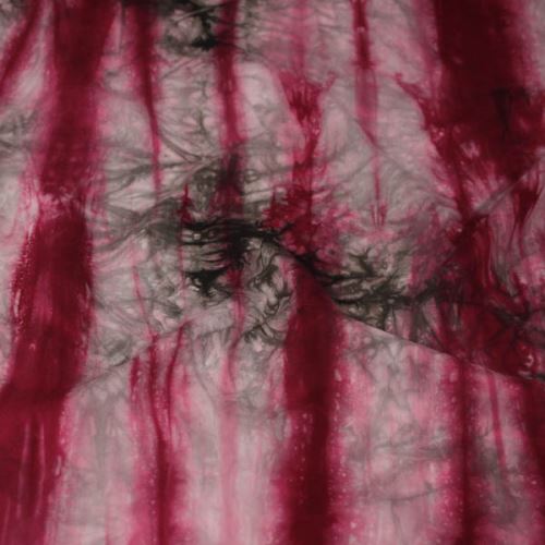 Šatovka hnedo-ružová batika, š.140