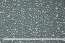 Úplet šedozelený, drobný biely vzor, š.145 cm