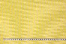 Bavlnené plátno žlto-biely drobný zig-zag, š.160