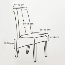 Voděodolný potah na židli šedý