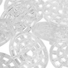 Kreatívne transparentné gombíky Prym, 22 mm