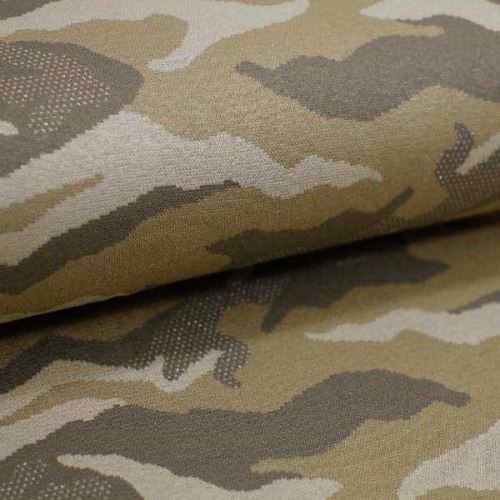Úplet A0248, béžovo-zlatý army vzor, ​​š.150