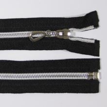 Zips špirálový 6mm dĺžka 40cm, farba 332 (deliteľný) so striebornými zúbkami
