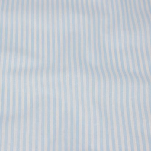 Bavlněné plátno bílé, modrý proužek, š.140