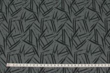 Softshell šedý, černý vzor, š.145