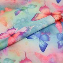 Šatovka N6887 barevní motýlci, š.155