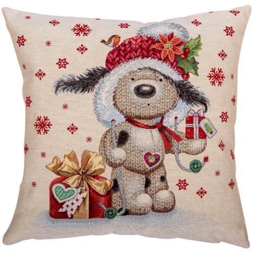 Dekorační polštář CHRISTMAS DOG, 45x45 cm
