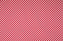 Úplet 21761, červeno-biela šachovnica, š.150
