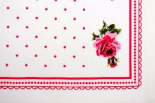 Utěrky bavlněné, růžičky růžové, 50x70cm, 3ks