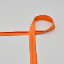 Saténový lemovací prúžok, zažehlený, oranžový, 20mm