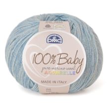 Priadza 100% BABY Aquarelle 50g, modrobéžový melír - odtieň 1380
