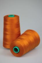 Nit KORALLI polyesterová 120, 5000Y, odstín 2250, oranžová-hnědá