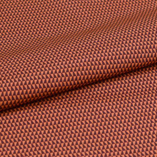 Podšívka PA096 vínovo-oranžové trojuholníky, š.150