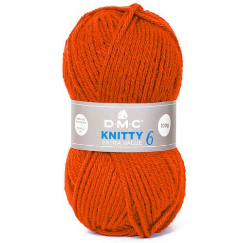Priadza KNITTY 6 100g, rezavooranžová - odtieň 779