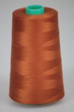 Nit KORALLI polyesterová 120, 5000Y, odstín 8170, hnědá-oranžová