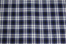Košilovina káro modrá-bílá-šedá, š.145