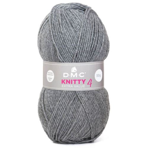 Priadza KNITTY 4 50g, šedá - odtieň 838
