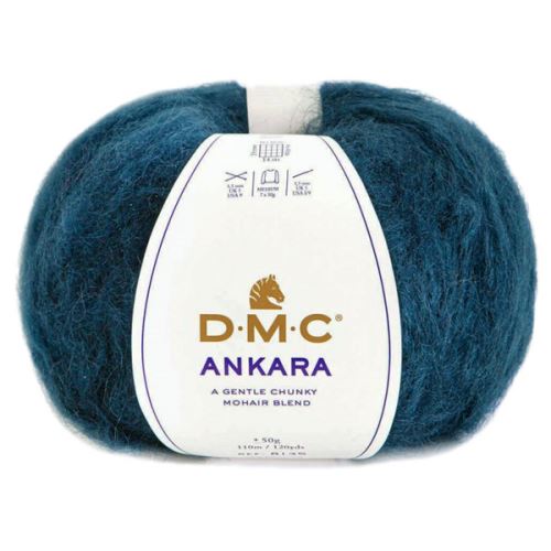 Priadza ANKARA 50g, modrá - odtieň 811