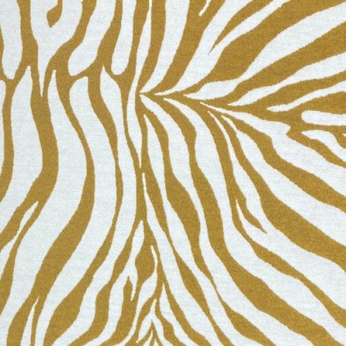 Dekorační látka krémovo-žlutá zebra, š.275