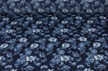 Šatovka tmavo modrá, kvety, š.150