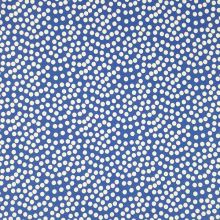 Úplet modrý, bílý puntík, š.150