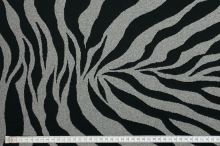 Dekoračná látka šedo-čierna zebra, š.275