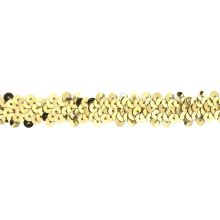 Flitrový elastický prýmek zlatý, 20mm