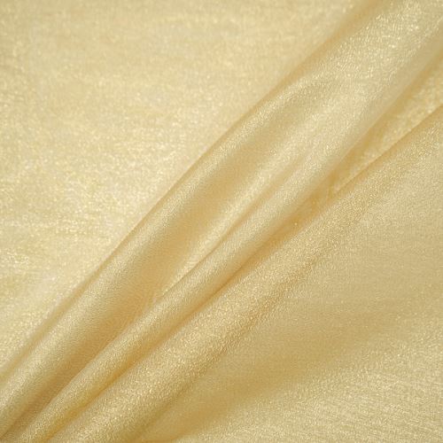 Metalická organza zlatá, š.160