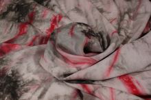 Šatovka hnědo-červená batika, š.140