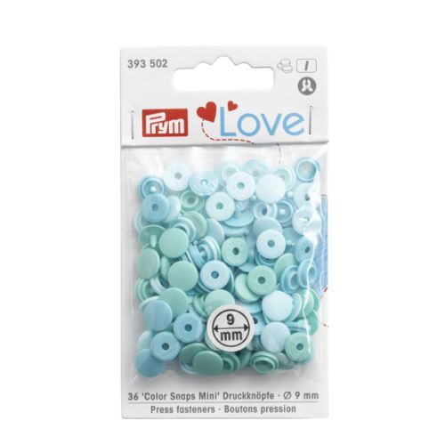 Patentky Prym Love guľaté "Color Snaps" 393502, 9 mm