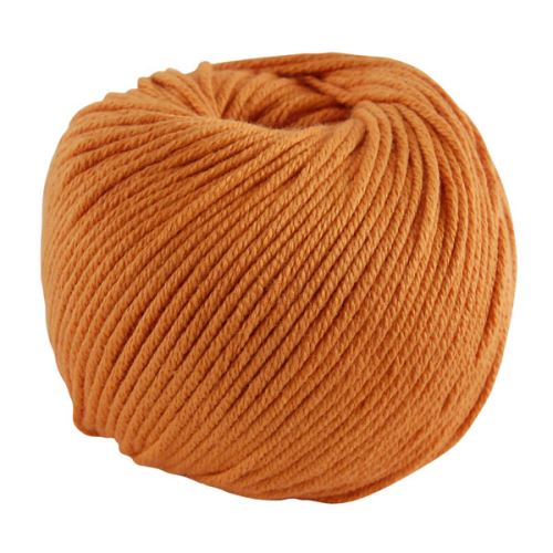 Priadza NATURA MEDIUM 50g, oranžová - odtieň 109