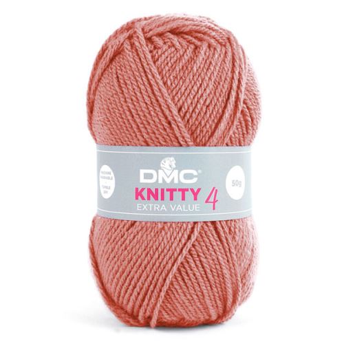 Priadza KNITTY 4 50g, ružovo marhuľová - odtieň 702
