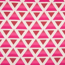Dekoračný materiál, ružové trojuholníky, š.150