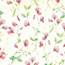 Dekorační látka SONJA krémová, růžové květy, š.160