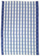 Utěrky z egyptské bavlny, modro-bílé káro, č.18, 50x70cm, 3ks