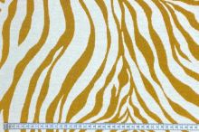 Dekoračná látka krémovo-žltá zebra, š.275