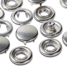 Druky Prym Jersey stříbrné, náhradní sada, kroužek 10 mm, 20ks