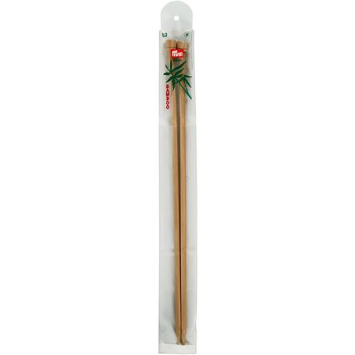 Rovné pletacie ihlice Prym bambusové 33 cm, veľkosť 6,0