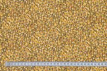 Šatovka žltá, drobný farebný vzor, š.145