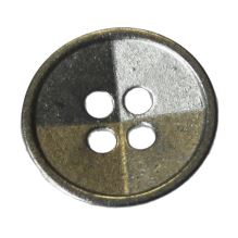 Knoflík stříbrný K24-7, průměr 15 mm.