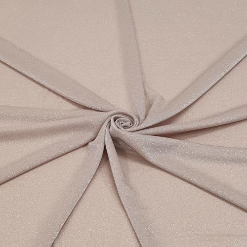 Úplet púdrový 517, strieborný lurex, š.150