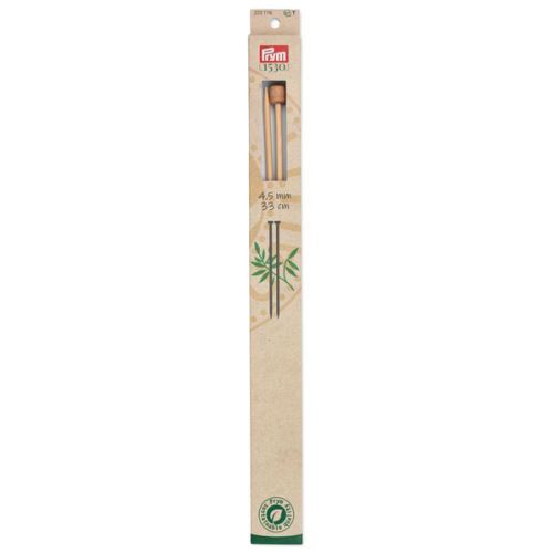 Rovné pletacie ihlice Prym bambusové 33 cm, veľkosť 4,5