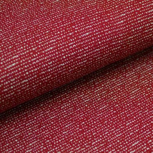 Úplet A0253 vínový, drobný bílý vzor, zlatý lurex, š.145