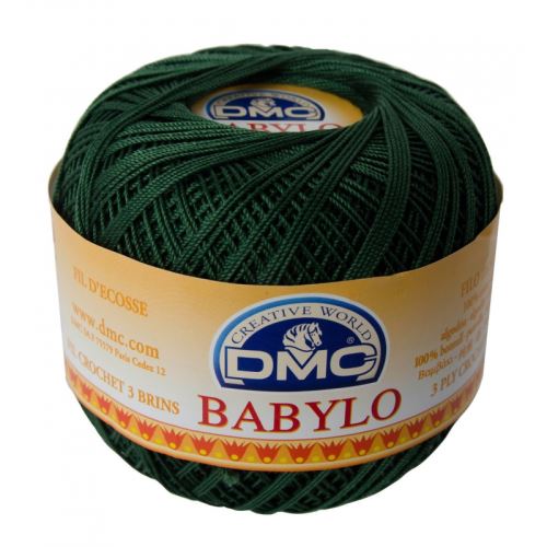 Priadza Babylo 50g, sila 10, tmavo zelená - odtieň 890