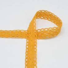 Bavlnená čipka žltá, 25mm