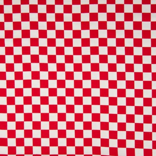 Úplet 21763, červeno-bílá větší šachovnice, š.150